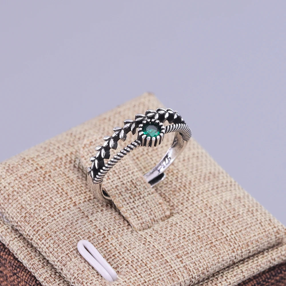 925 Sterling Silver Ring New Thick Simple Wave Thai Solid Double-layer Rings Trendy Couple Women Gift Dropship