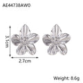 A Pair of Women's Flower Stud Earrings, Simple and Stylish Earrings Suitable for Daily Wear and Vacation Wear